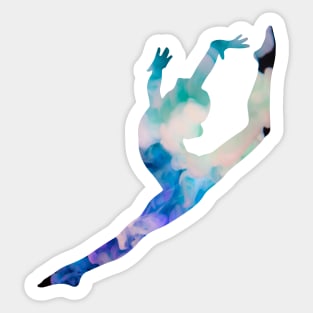 Gymnastics Leap Sticker